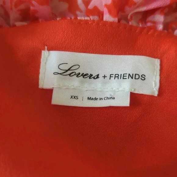 Lovers + Friends x Revolve Adley Valentine Pink Floral Ruffle Dress - Picture 7 of 8